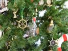 Mayflower Ship in a Glass Bottle Christmas Tree Ornament