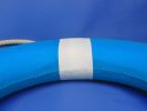 Vibrant Light Blue Decorative Lifering with White Bands 20""