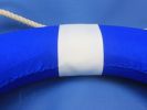 Vibrant Blue Decorative Lifering with White Bands 20&quot;