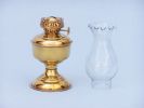 Solid Brass Table Oil Lamp 10""