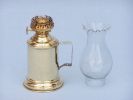 Solid Brass Tavern Oil Lamp 10""