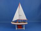 Wooden It Floats 12"" - Red Floating Sailboat Model