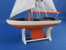 Wooden It Floats 12"" - Orange Floating Sailboat Model