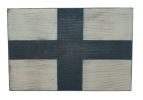 Letter X Rustic Wooden Nautical Alphabet Flag Decoration 16&quot;