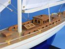 Wooden Enterprise Model Sailboat Decoration 35""