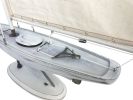 Wooden Rustic Whitewashed Bermuda Sloop Model Sailboat 30""