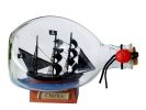 John Halsey's Charles Pirate Ship in a Glass Bottle 7""