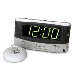 Dual Alarm Clock w/ Bed Shaker