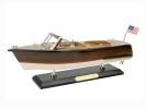 Wooden Chris Craft Runabout Model Speedboat 14""