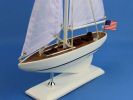 Wooden Intrepid Model Sailboat Decoration 16""