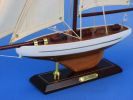 Wooden Columbia Model Sailboat Decoration 16""