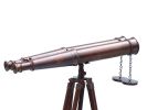 Floor Standing Admiral's Antique Copper Binoculars 62&quot;