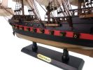 Wooden Captain Kidd's Black Falcon White Sails Limited Model Pirate Ship 26""