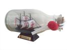 Santa Maria Model Ship in a Glass Bottle 5&quot;